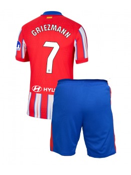 Billige Atletico Madrid Antoine Griezmann #7 Hjemmedraktsett Barn 2024-25 Kortermet (+ Korte bukser)